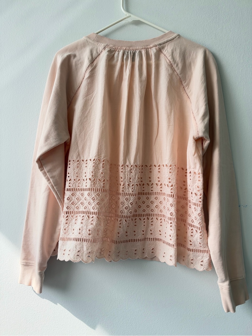 J. Crew Pale Blush Crewneck Sweatshirt